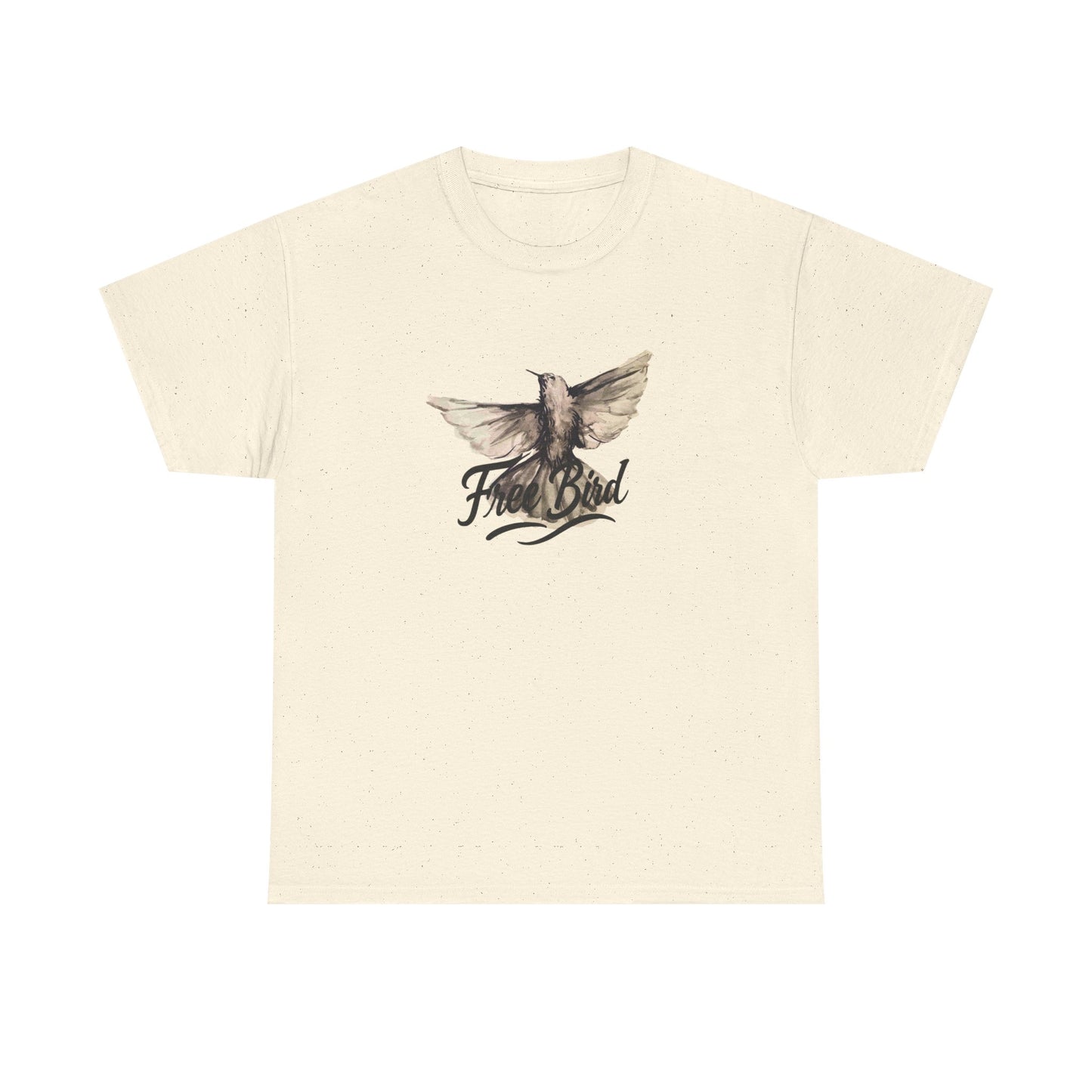 Unisex T-Shirt „Free Bird Sparrow“ – Künstlerisches Vogelmotiv in Wasserfarben