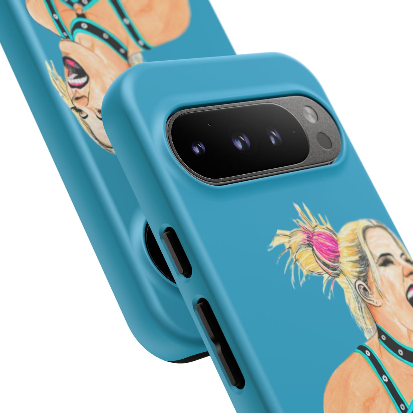 Wrestling Fanart Handyhülle – Female Power Design | Künstlerischer Schutz für dein Smartphone