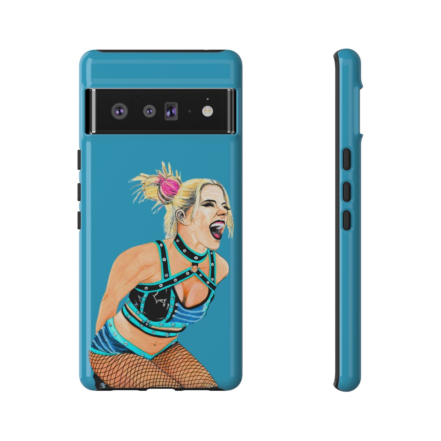 Wrestling Fanart Handyhülle – Female Power Design | Künstlerischer Schutz für dein Smartphone