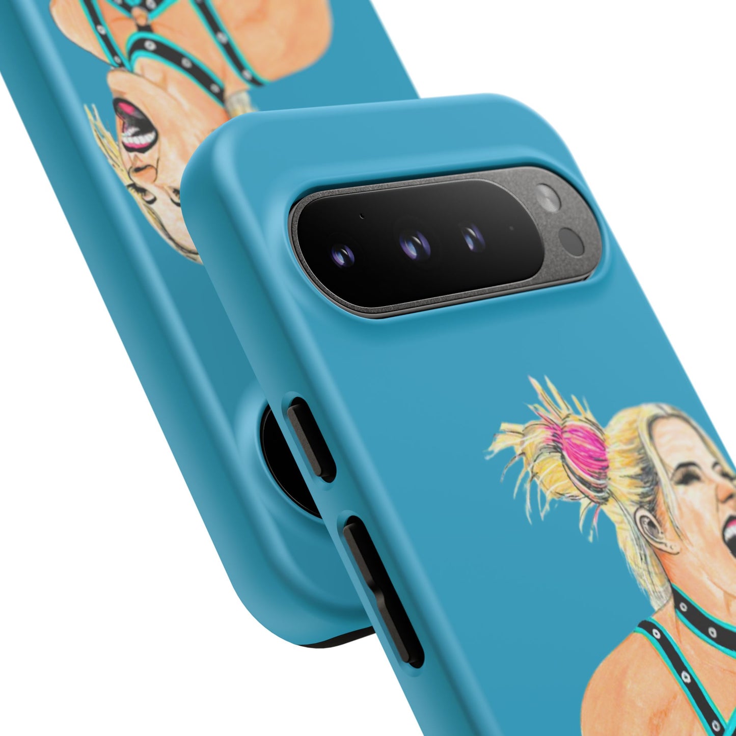Wrestling Fanart Handyhülle – Female Power Design | Künstlerischer Schutz für dein Smartphone