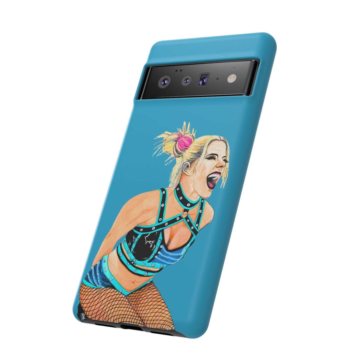Wrestling Fanart Handyhülle – Female Power Design | Künstlerischer Schutz für dein Smartphone