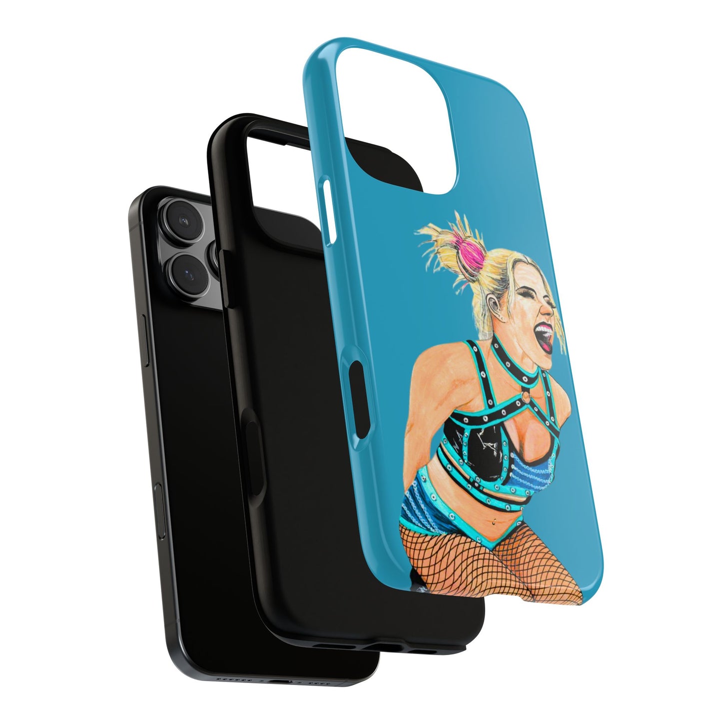 Wrestling Fanart Handyhülle – Female Power Design | Künstlerischer Schutz für dein Smartphone