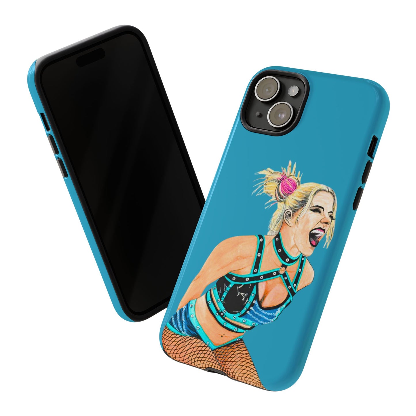 Wrestling Fanart Handyhülle – Female Power Design | Künstlerischer Schutz für dein Smartphone