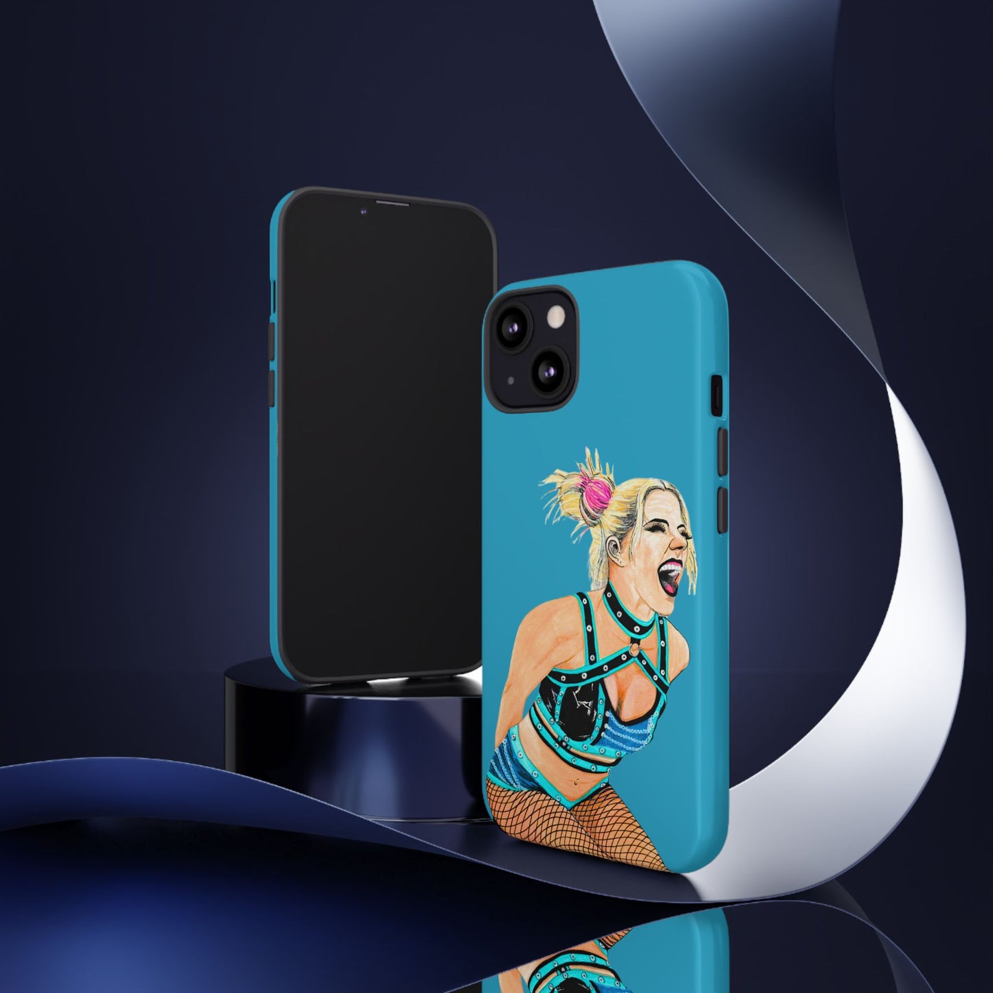 Wrestling Fanart Handyhülle – Female Power Design | Künstlerischer Schutz für dein Smartphone