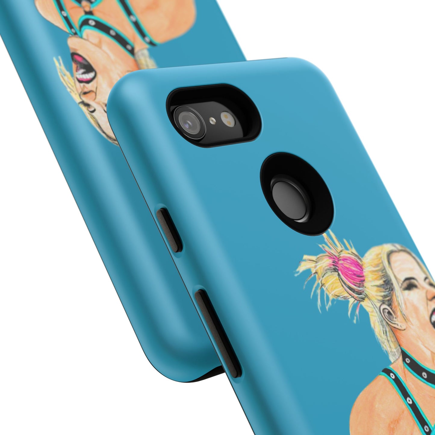Wrestling Fanart Handyhülle – Female Power Design | Künstlerischer Schutz für dein Smartphone