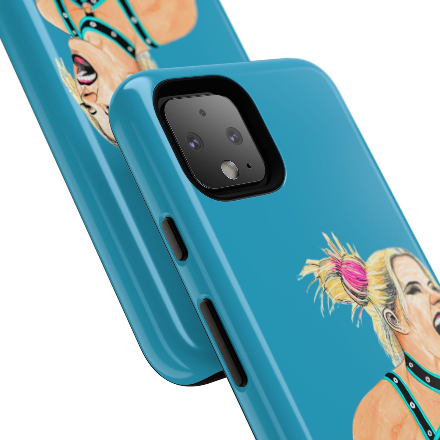 Wrestling Fanart Handyhülle – Female Power Design | Künstlerischer Schutz für dein Smartphone