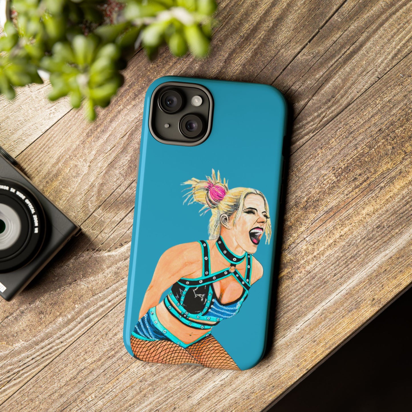 Wrestling Fanart Handyhülle – Female Power Design | Künstlerischer Schutz für dein Smartphone