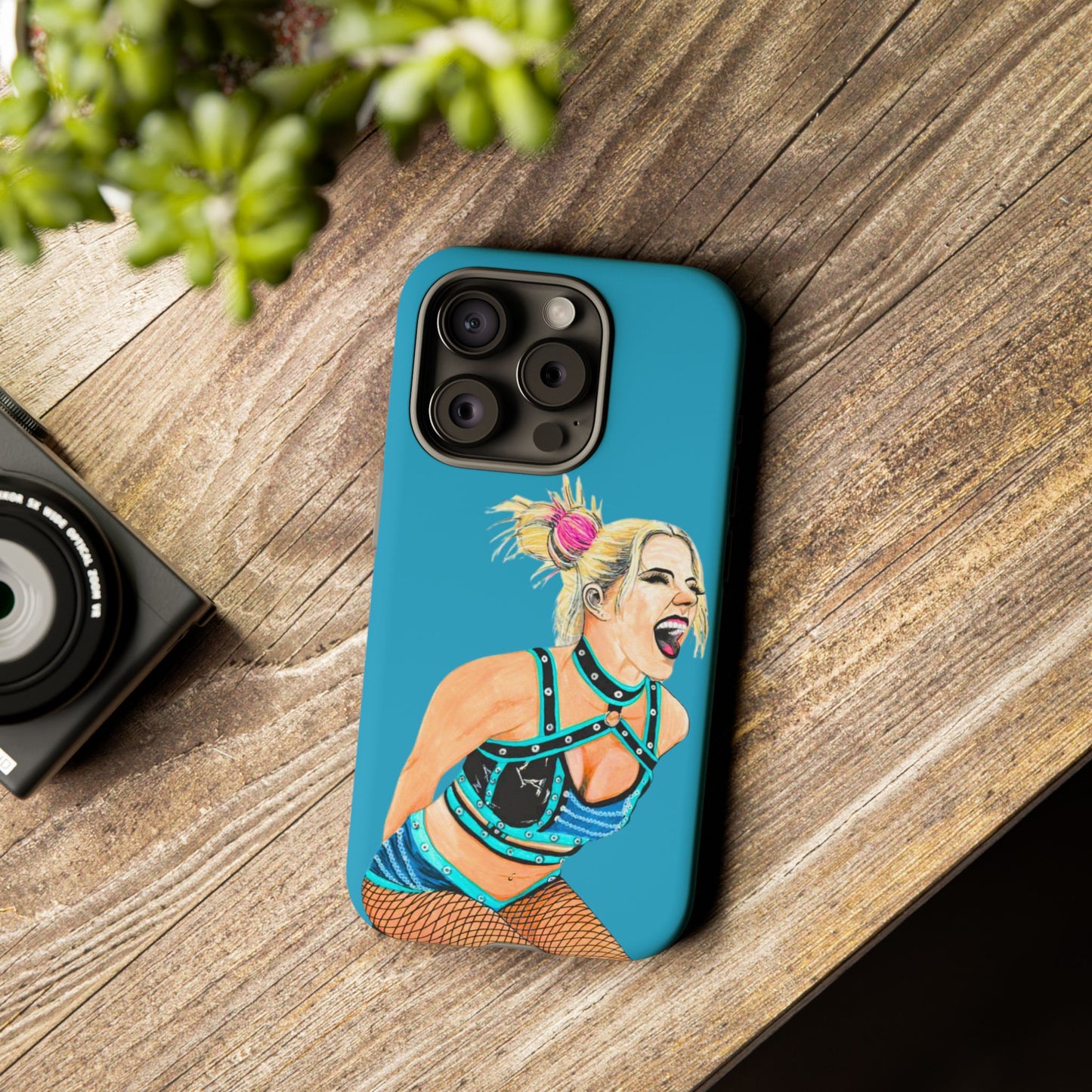 Wrestling Fanart Handyhülle – Female Power Design | Künstlerischer Schutz für dein Smartphone