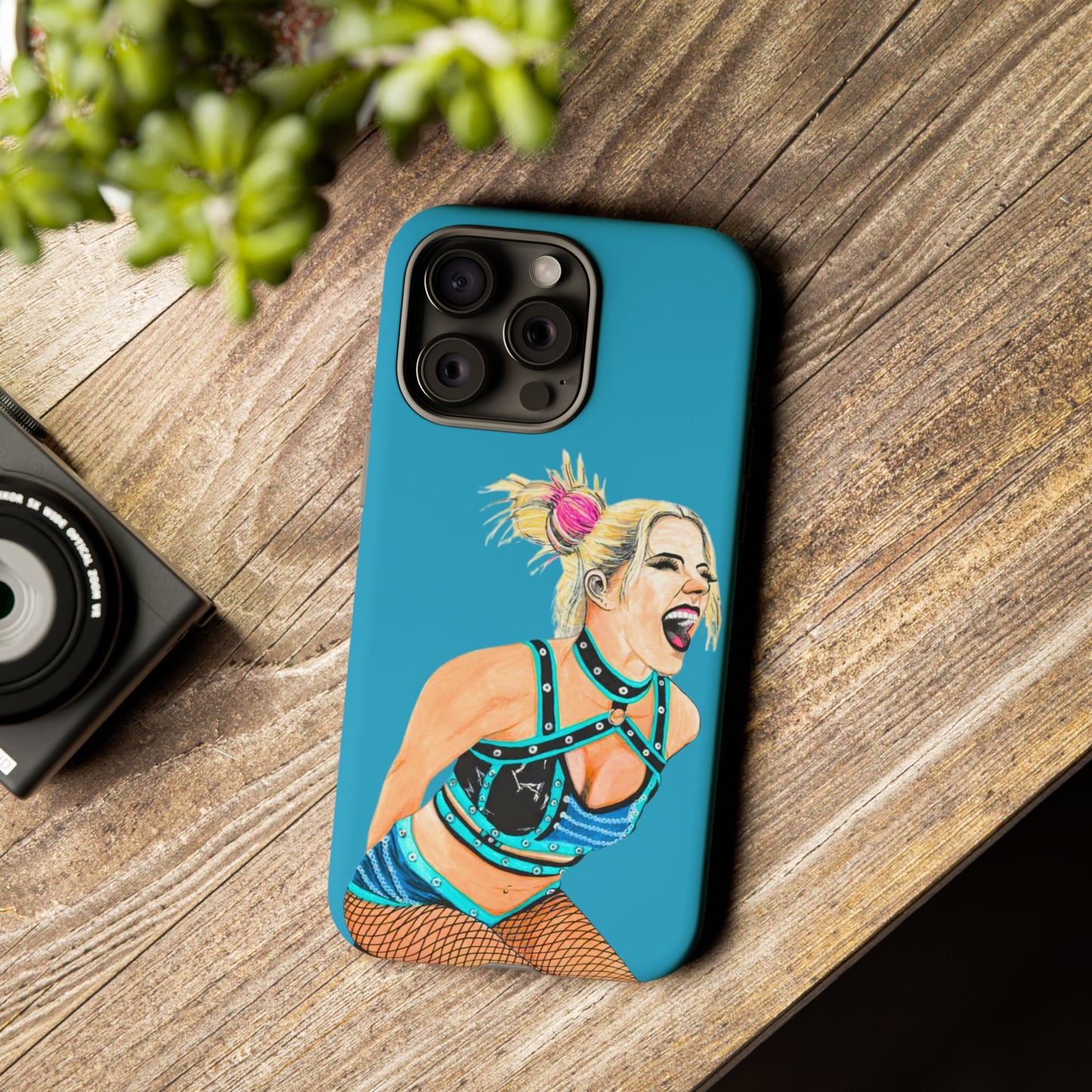 Wrestling Fanart Handyhülle – Female Power Design | Künstlerischer Schutz für dein Smartphone